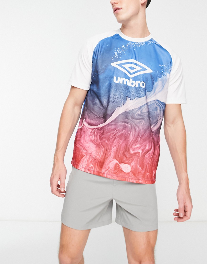Umbro Home Turf jersey t-shirt in blue and white-Multi