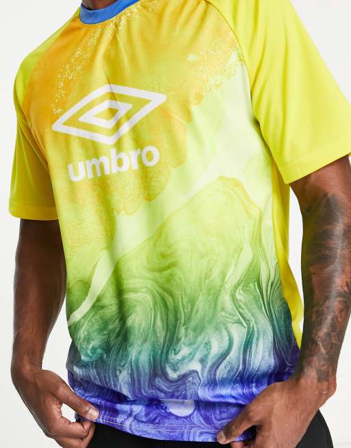 Umbro Home turf jersey t shirt in yellow ASOS