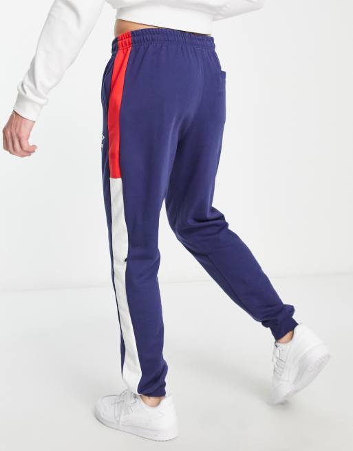 Navy blue and red hot sale joggers