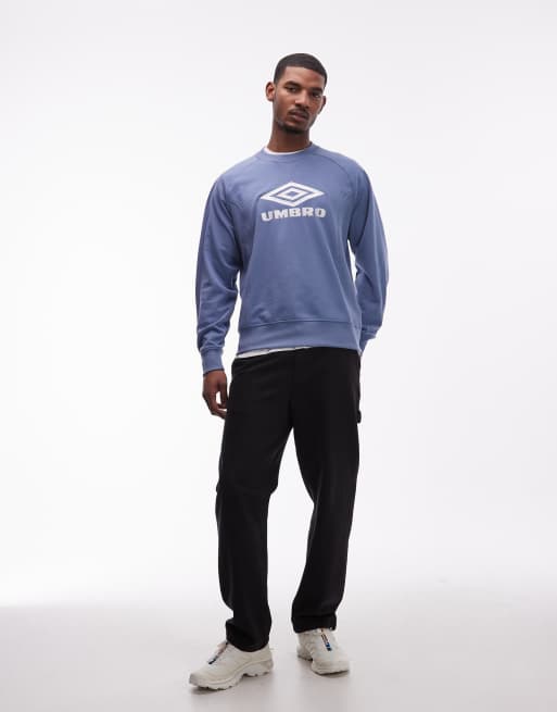 Umbro – Iconic – Blå och vit sweatshirt, 2 av 5