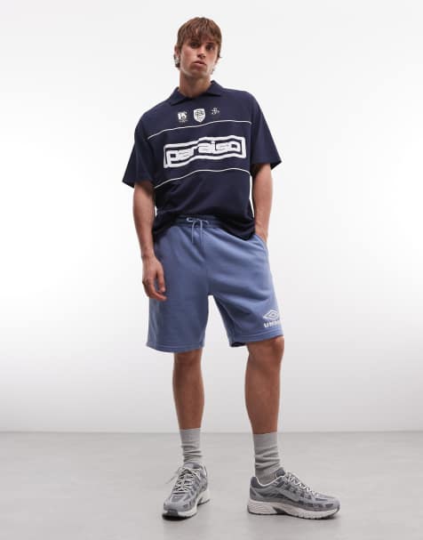 Umbro - Iconic - Blå shorts med hvidt logo - view 1