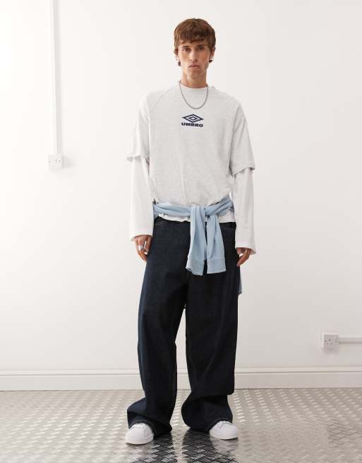 Umbro iconic boxy t-shirt in gray | ASOS