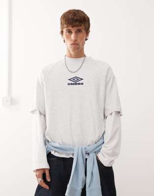 Umbro Umbro iconic boxy t-shirt in grey