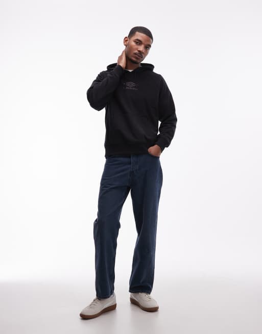 Umbro iconic hoodie in black and gray, 2 of 5