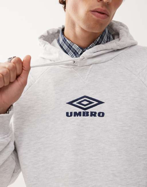 Umbro – Kapuzenpullover in Grau mit ikonischem Logo, 5 von 5