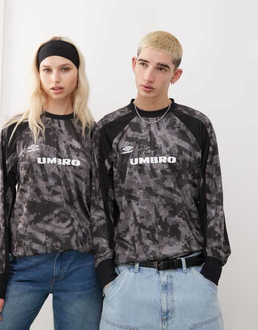 Umbro - Maillot imprimé à manches longues - Noir, 2 de 4