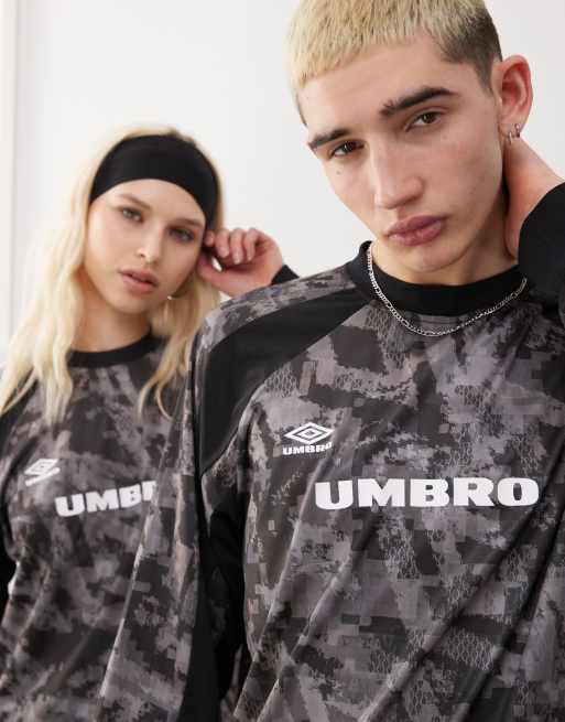 Umbro - Maillot imprimé à manches longues - Noir, 3 de 4