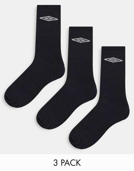 Umbro - Pakke med 3 par sportssokker i sort
