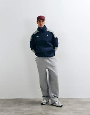 Umbro Panelled Boxy Jacket In Navy