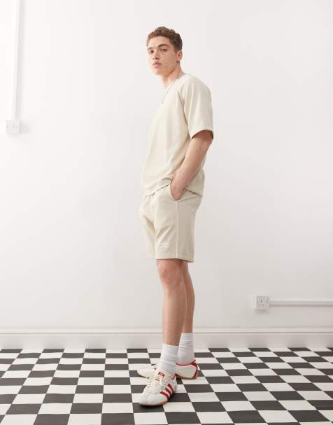 Umbro panelled mesh shorts in beige - view 1