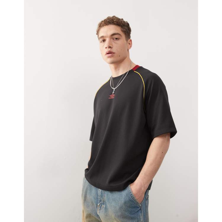 Umbro panelled mesh t-shirt in black | ASOS