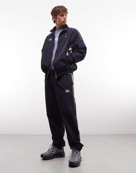 Umbro - Pantalon de survêtement décontracté - Bleu foncé/blanc - view 1