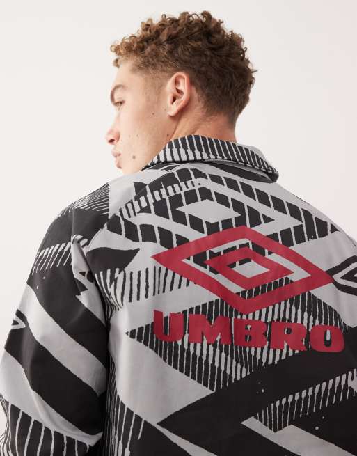 Umbro printed drill top in gray | ASOS