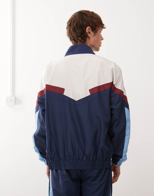Umbro relaxed track jacket in blue multi