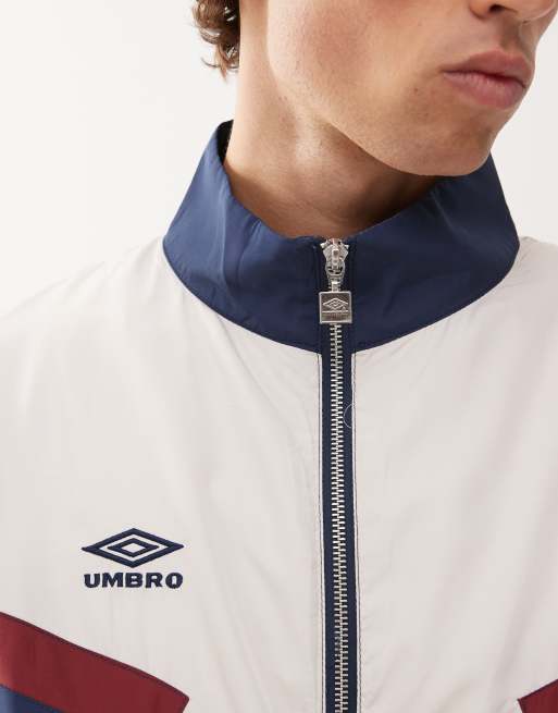 Umbro relaxed track jacket in blue multi