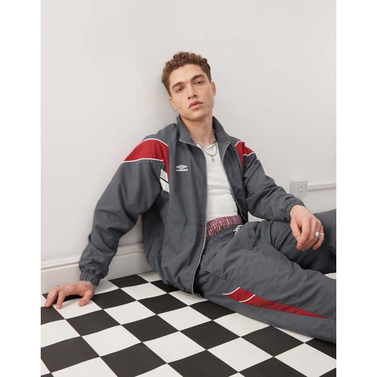 Umbro relaxed track jacket in grey multi | ASOS