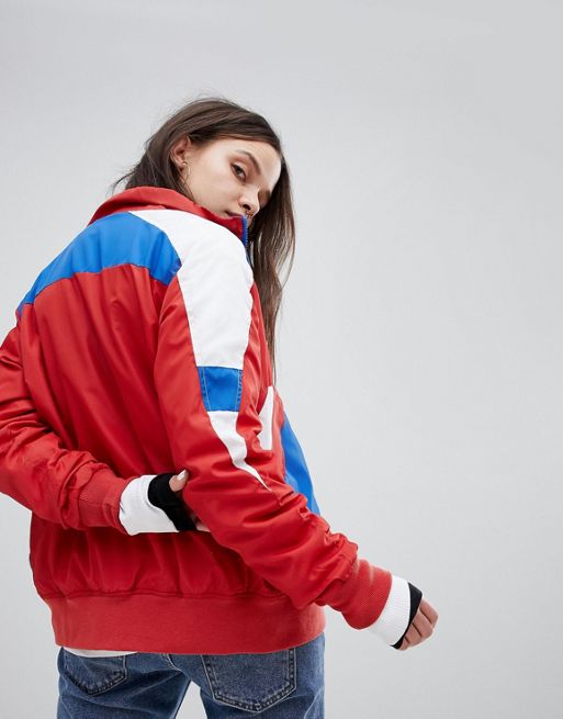 Umbro Retro Sporty Zip Front Tracksuit Jacket With Color Block | ASOS
