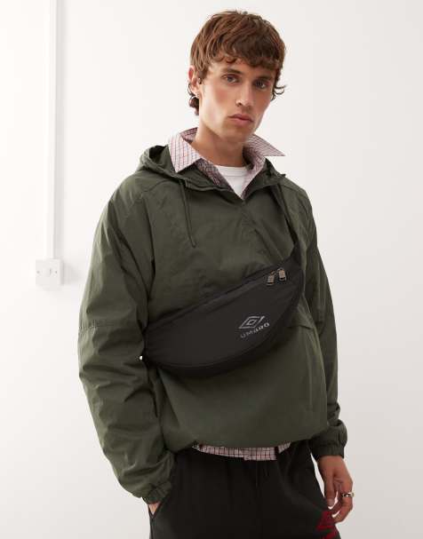 Umbro retro waist bag in black - view 1