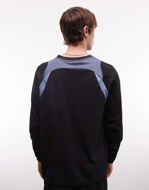 Umbro - Shirt met inzetstukken in zwart en geel, 4 van 5