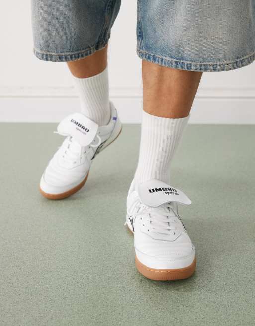 Umbro Speciali leather trainers in white ASOS