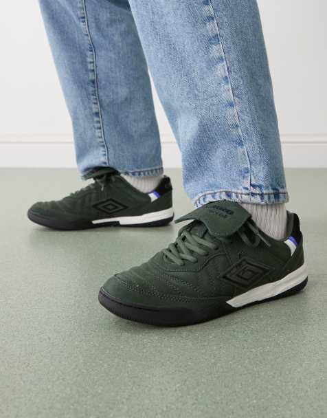 Umbro Speciali suede trainers in green - view 1