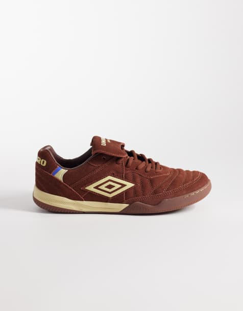 Umbro – Speciali TR – Sneaker aus Wildleder in Dunkelbraun und Cremeweiß - view 1