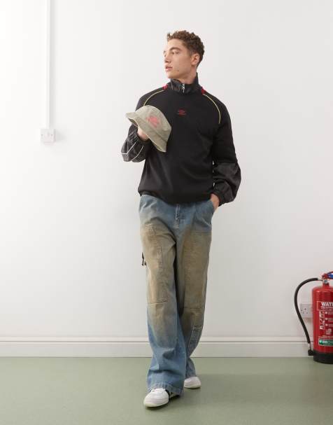 Umbro – Svart, panelsytt set i mesh - view 1