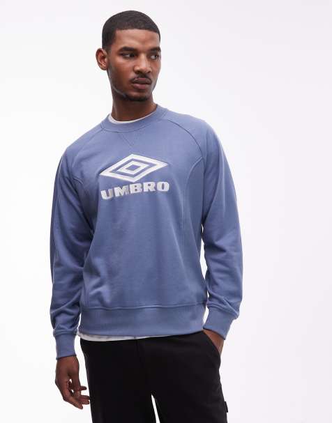 Umbro - Sweat à logo iconique - Bleu et blanc - view 1