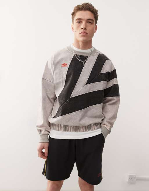 Umbro - Sweat d'entraînement à motif losange - Gris délavé multicolore