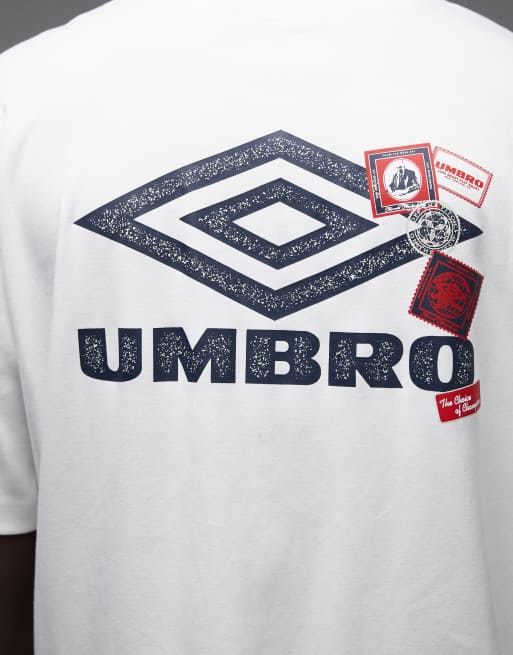 Umbro - T-shirt à imprimé graphique sur la poitrine - Blanc, 5 de 5
