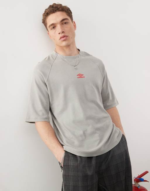 Umbro - T-shirt coupe carrée à col montant - Gris délavé, 2 de 4