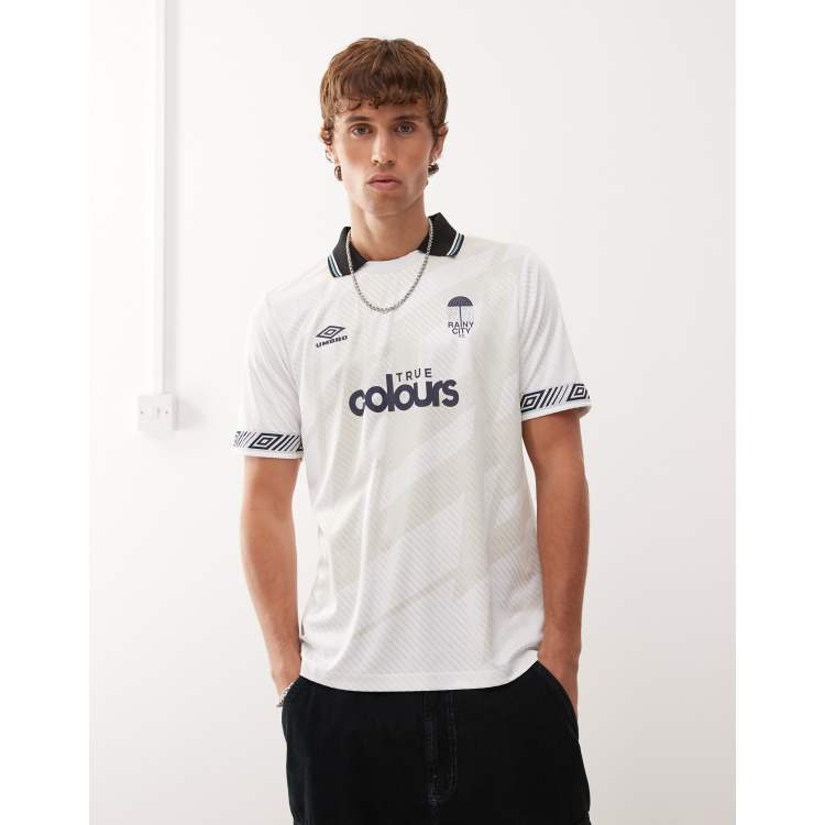 Umbro taped soccer shirt in white | ASOS