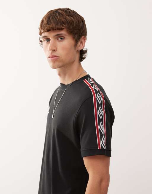 Umbro taped t-shirt in black ASOS