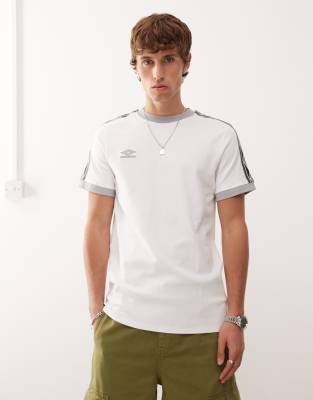 Umbro Umbro taped t-shirt in white