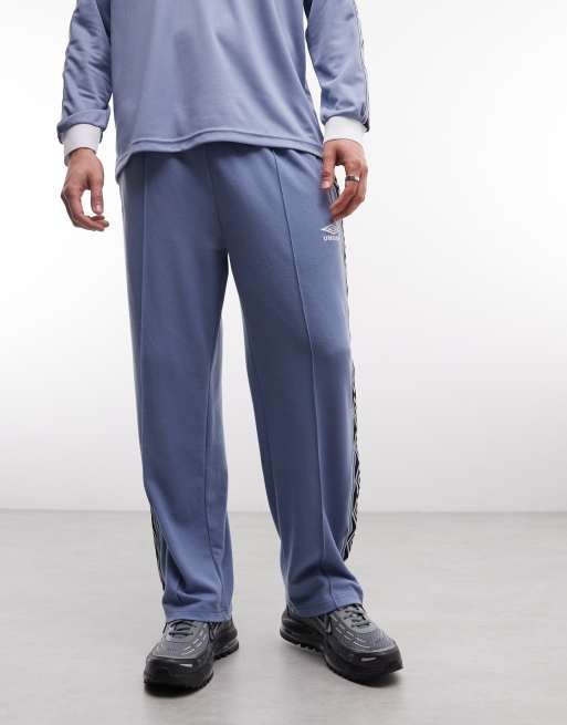 Umbro taped track pants in blue, 3 of 5