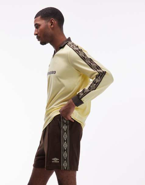 Umbro taped track short in brown - view 1