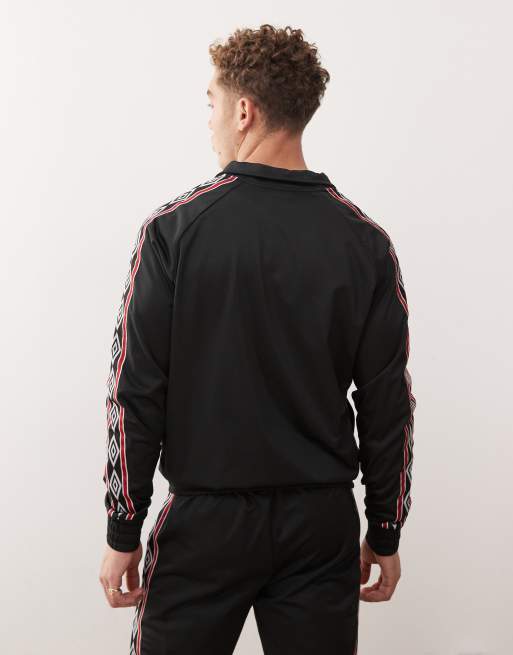 Umbro taped track top in black, 3 of 5