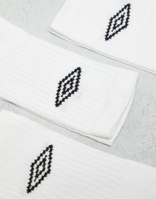 Umbro – Vita träningsstrumpor, 3-pack, 2 av 3