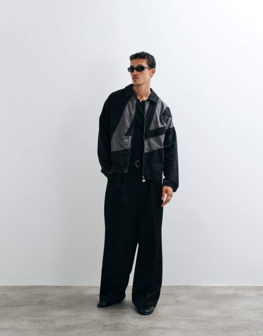 Umbro Washed Drill Jacket in Black, 3 of 5