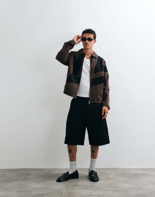 Umbro Washed Drill Jacket in brown, 4 of 5