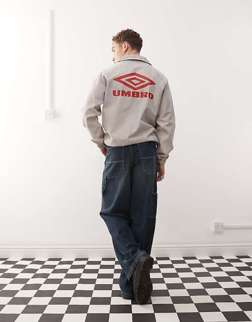 Umbro washed drill sweatshirt top in gray | ASOS Umbro washed drill sweatshirt top in gray | ASOS
