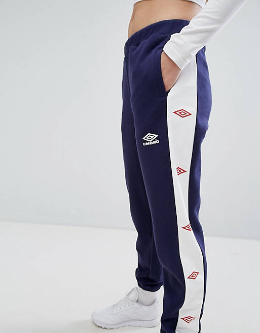 Umbro Wide Tracksuit Bottoms With Leg Logo