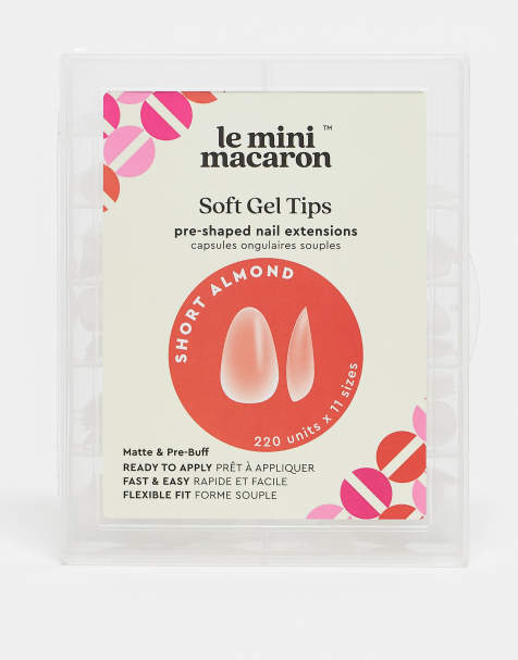 Uñas postizas cortas con puntera almendrada de gel de Le Mini Macaron - view 1
