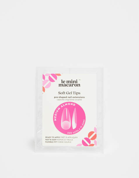 Uñas postizas de largo medio con puntera almendrada de gel de Le Mini Macaron - view 1