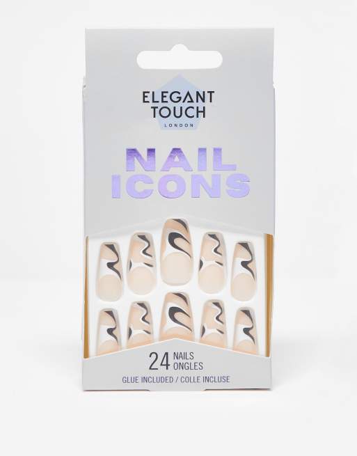 Uñas postizas Nail Icons de Elegant Touch: Modelo Cosmic Angel 