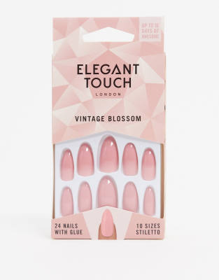 Uñas postizas Vintage Blossom de Elegant Touch 