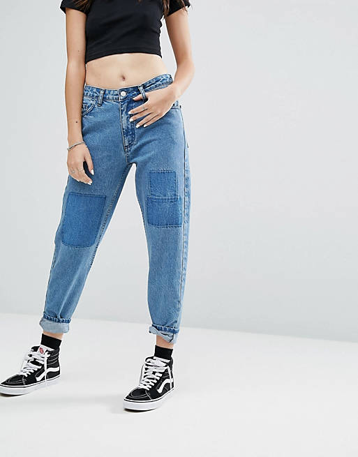 Uncivilised – Shadow Patch – Mom-Jeans