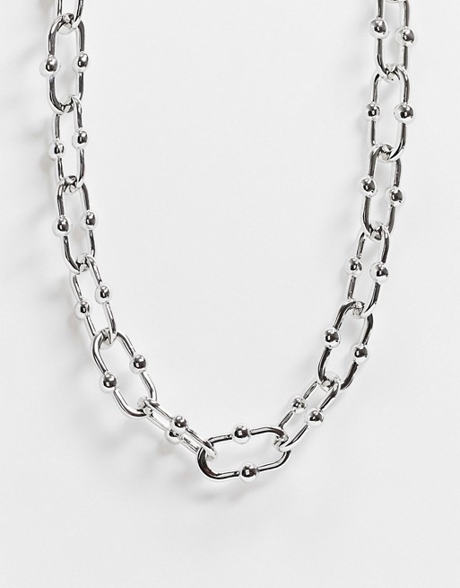 Uncommon Souls choker neckchain in silver with oval links