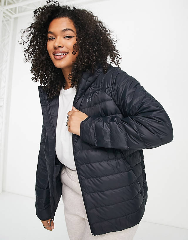 Under Armour - 2.0 down puffer jacket with hood in black