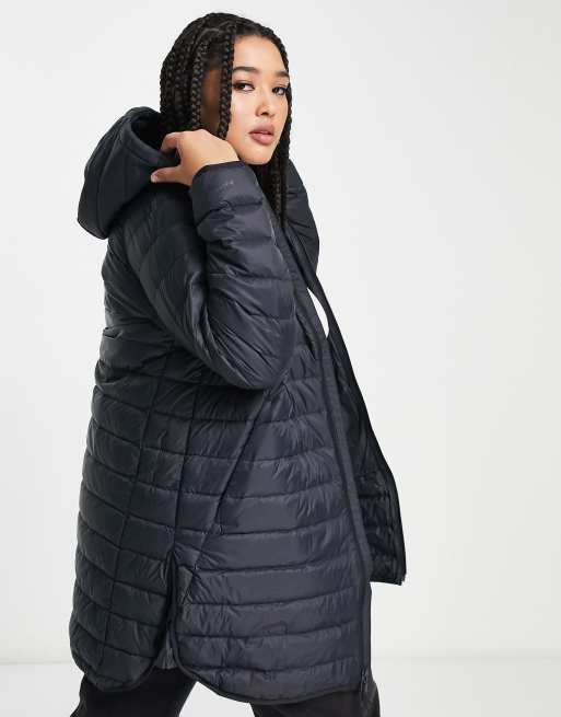 Under Armour 2.0 down puffer parka jacket with hood in black